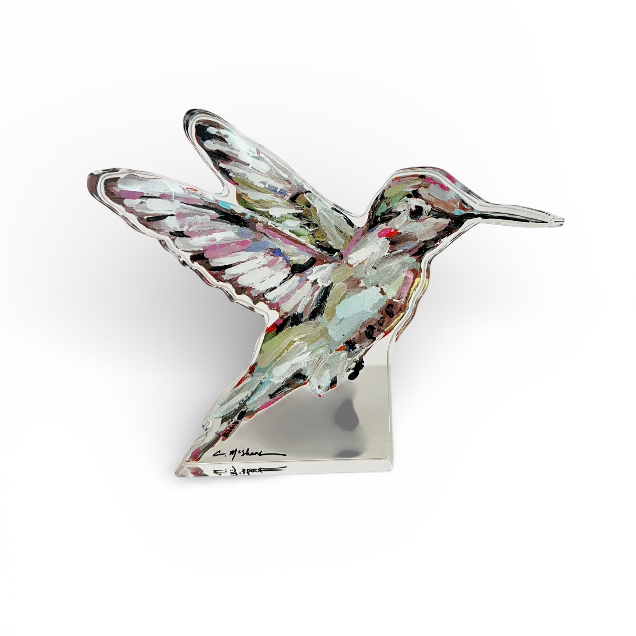 Hummingbird Acrylic Tabletop Art
