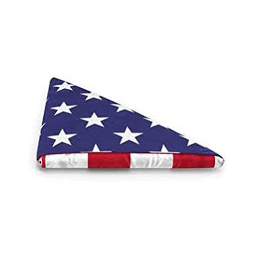 Pre-Folded American Flags for Flag Display Cases - American made flags and hand folded by veterans.