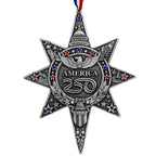 America250 Sea to Shining Sea Commemorative Ornament (Aluminum and Crystals)