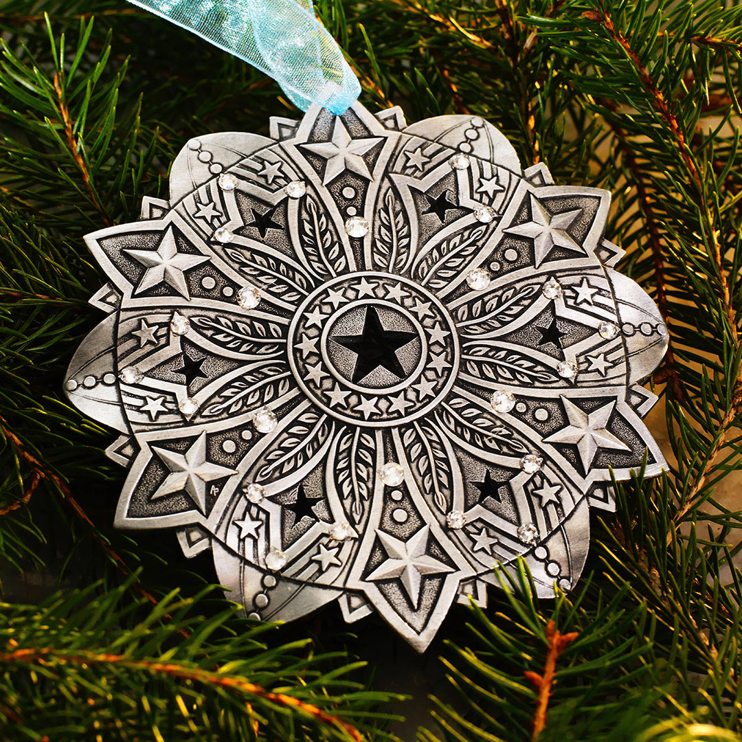 Snow Crystal 2026- Star Spangled Ornament (Aluminum)