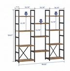 Industrial Bookshelf – /4/5/6/Triple-Tier Metal Storage Shelf
