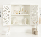 Saanvi Carved Wood Wall Cabinet