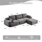 Compressed Sofa Large Sectional Couches for Living Room