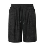 Mens Jacquard Casual Loose-fit Shorts