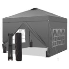 Ainfox 12x12 Pop up Canopy Tent with One Push Setup and Sidewalls,Instant Outdoor Shade Gazebos with Weighted Sandbags