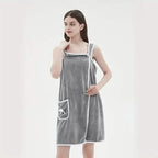 Bowknot Wearable Bath Towel for Adults