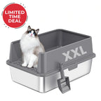 XXL 304 Stainless Steel Cat Litter Box