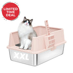 XXL 304 Stainless Steel Cat Litter Box