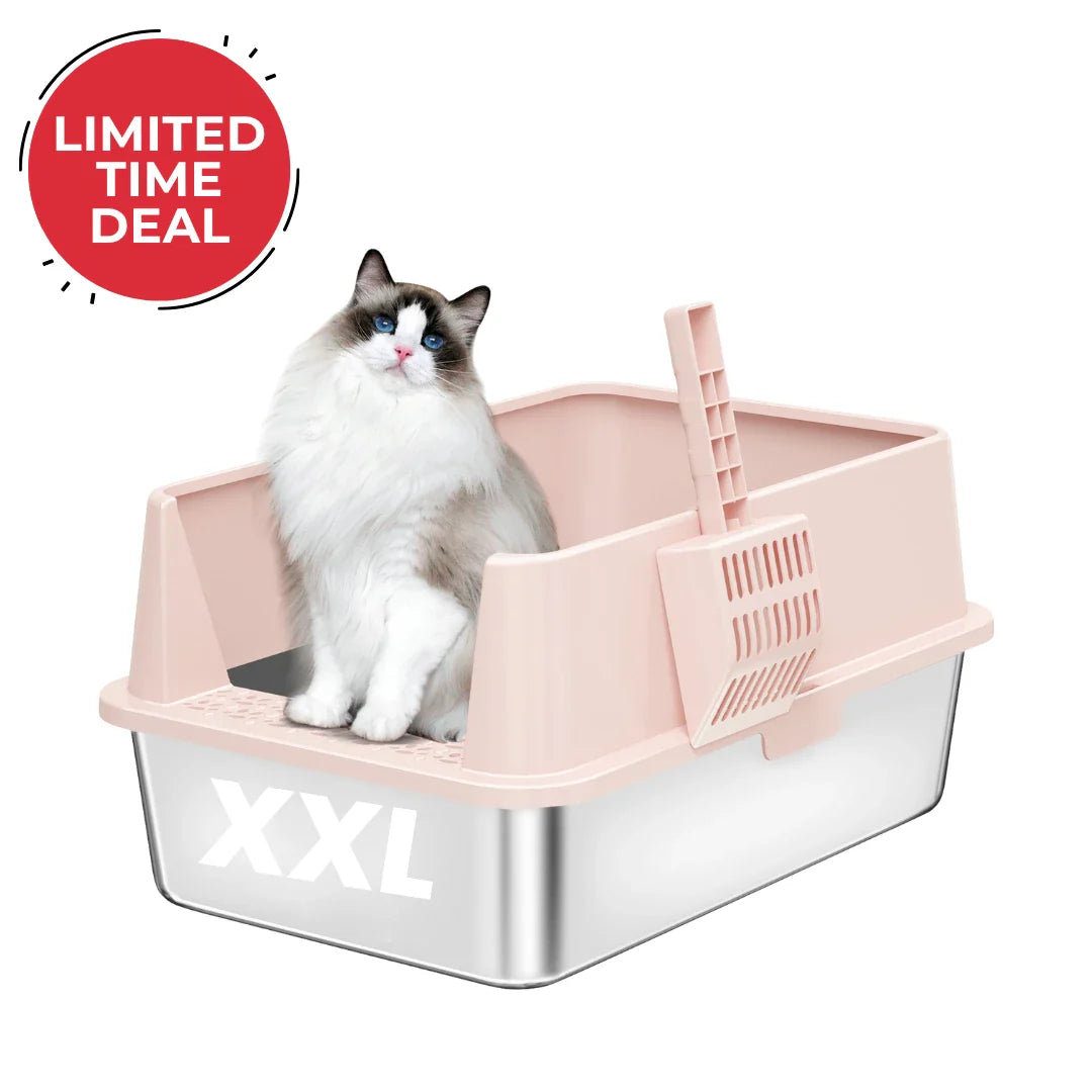 XXL 304 Stainless Steel Cat Litter Box