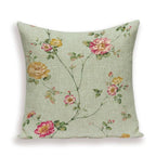 Decorative Plant Flower Throw Pillow Cover Soft Linen Cushion Cover For Living Room Couch Sofa Patio Outdoor Home Decor  Decorative Plant Flower Throw Pillow Covers For Couch Sofa Bed Modern Quality Design Cushion Cover 45x45cm