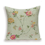 Decorative Plant Flower Throw Pillow Cover Soft Linen Cushion Cover For Living Room Couch Sofa Patio Outdoor Home Decor  Decorative Plant Flower Throw Pillow Covers For Couch Sofa Bed Modern Quality Design Cushion Cover 45x45cm