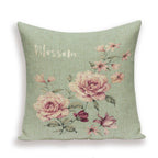 Decorative Plant Flower Throw Pillow Cover Soft Linen Cushion Cover For Living Room Couch Sofa Patio Outdoor Home Decor  Decorative Plant Flower Throw Pillow Covers For Couch Sofa Bed Modern Quality Design Cushion Cover 45x45cm
