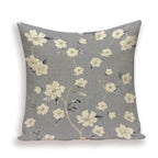 Decorative Plant Flower Throw Pillow Cover Soft Linen Cushion Cover For Living Room Couch Sofa Patio Outdoor Home Decor  Decorative Plant Flower Throw Pillow Covers For Couch Sofa Bed Modern Quality Design Cushion Cover 45x45cm