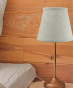 8"W x 7"H Textured Oatmeal Hard Back Lampshade Edison Clip On