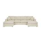 3 Piece Double Chaise Sectional Sofa
