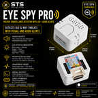 Eye Spy Pro Passive Surveillance Detector with LED + Audio Alerts BLE, WiFi, ALPR, AirTag & Camera Awareness Tool