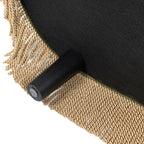Melinda - Oval Tufted Bullion Fringe Storage Bench