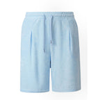 Mens Jacquard Casual Loose-fit Shorts