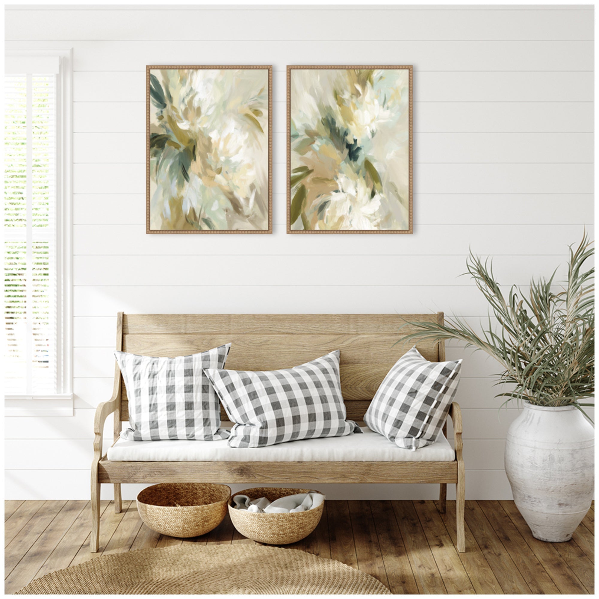 Garden No. 1 & No. 2 2 Piece Framed Canvas Wall Art Set by Amy Lighthall