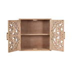 Saanvi Carved Wood Wall Cabinet