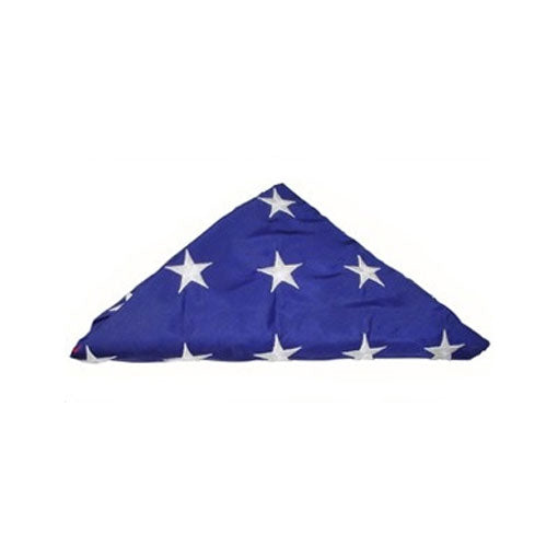 Pre-Folded American Flags for Flag Display Cases - American made flags and hand folded by veterans.