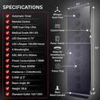 Full-Body Dual-Chip Clinical-Grade Red Light Therapy Panel (SAK63480)