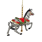 Resin Carousel Assortment Ornament - Zebra