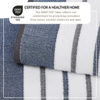 Decorative Cotton Stripe Bath Towel Set - Noelle Collection