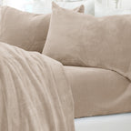 Solid Plush Sheet - Velvet Luxe Collection