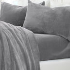 Solid Plush Sheet - Velvet Luxe Collection