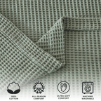 100% Cotton Waffle Weave Blanket - Mikala Collection