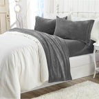 Solid Plush Sheet - Velvet Luxe Collection