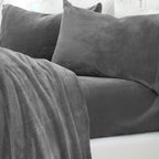 Solid Plush Sheet - Velvet Luxe Collection