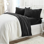 Solid Plush Sheet - Velvet Luxe Collection