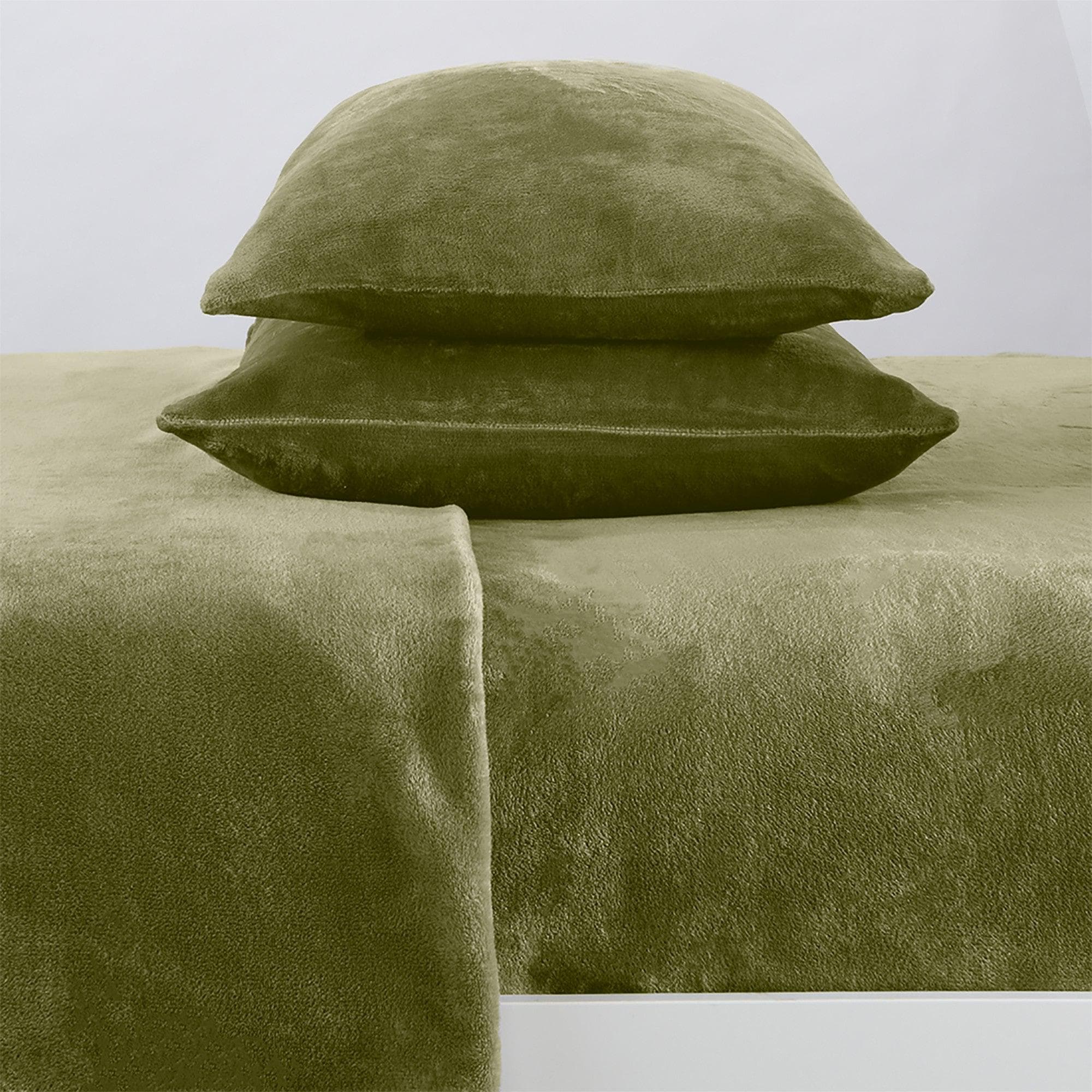 Solid Plush Sheet - Velvet Luxe Collection