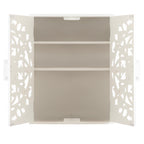 Saanvi Carved Wood Wall Cabinet
