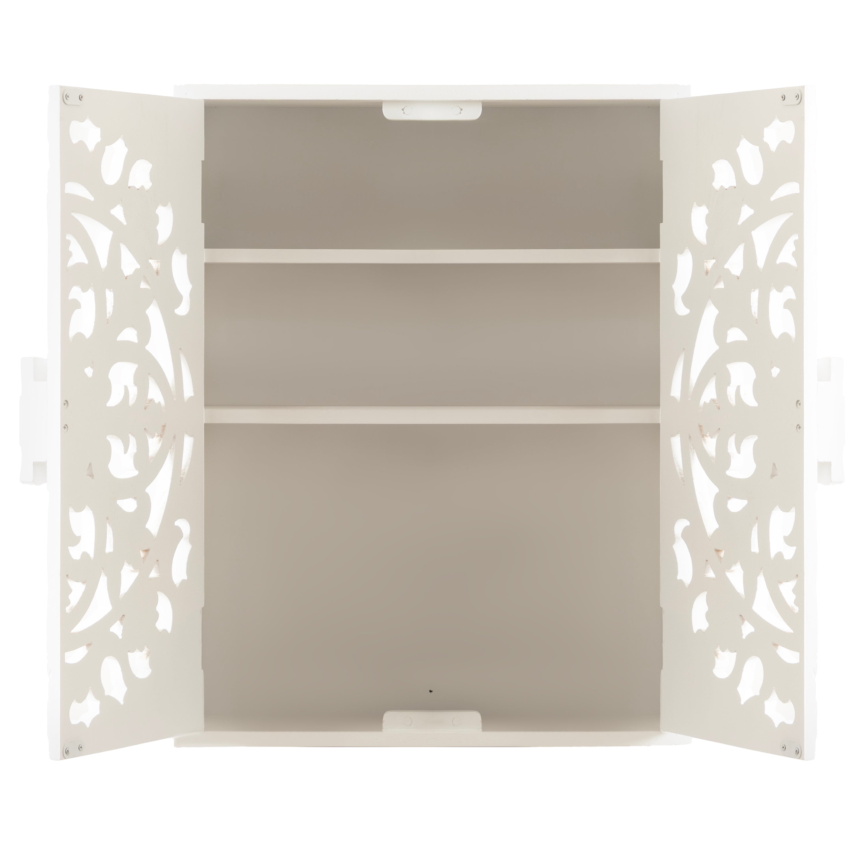 Saanvi Carved Wood Wall Cabinet