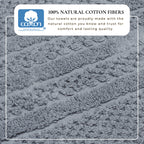100% Cotton Checkered Jacquard Bath Towel Set - Giuliana Collection