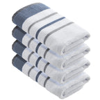 Decorative Cotton Stripe Bath Towel Set - Noelle Collection
