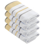 Decorative Cotton Stripe Bath Towel Set - Noelle Collection