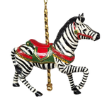 Resin Carousel Assortment Ornament - Zebra