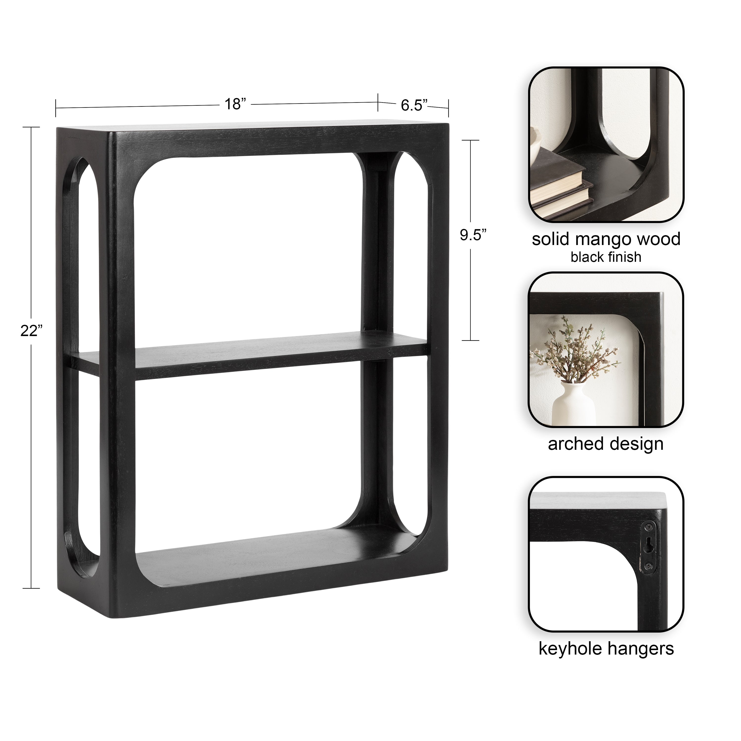 Dahl Tiered Wall Shelf