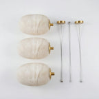Oval Alabaster Pendant Light