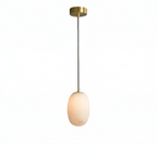Oval Alabaster Pendant Light
