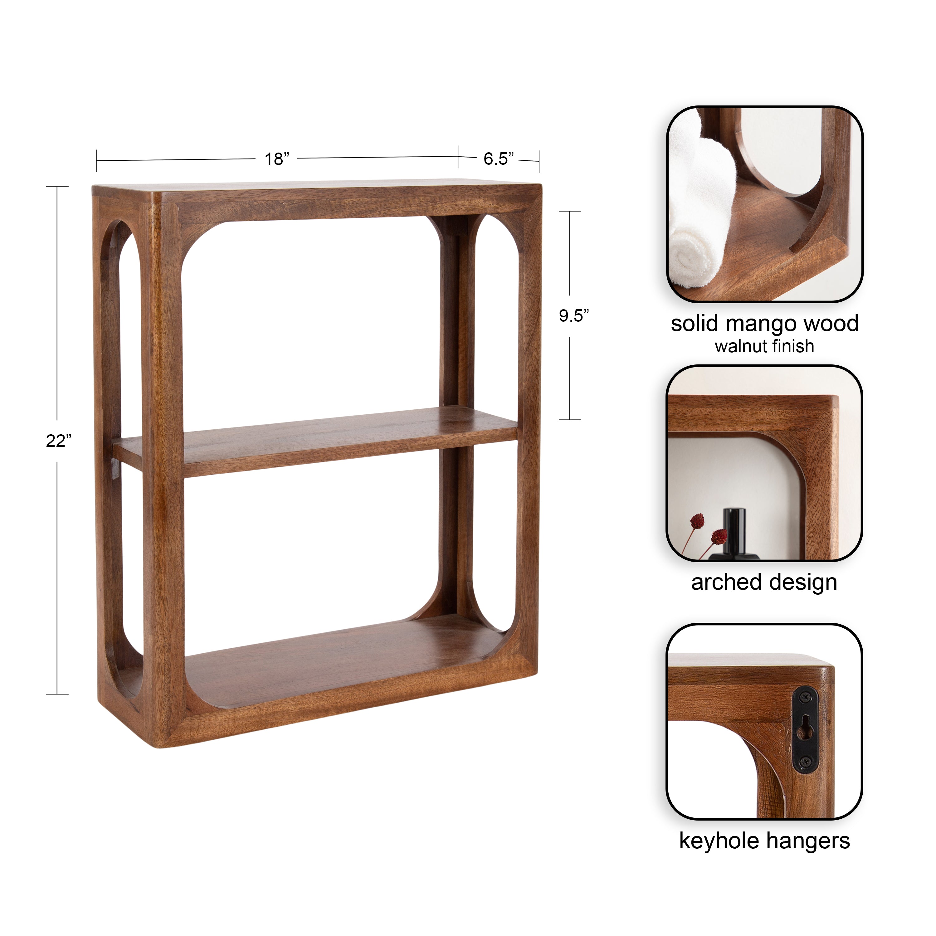 Dahl Tiered Wall Shelf