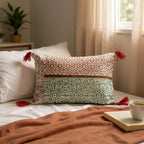 Hand Block Print Rectangular Throw Pillow
