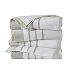 Decorative Cotton Stripe Bath Towel Set - Noelle Collection