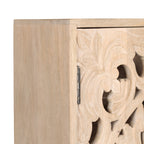 Saanvi Carved Wood Wall Cabinet