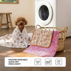 Soft Fleece Pet Blankets 3 Pack Fluffy Dog Throws