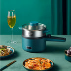 Teal Compact Multifunctional Electric Cooking Pot
